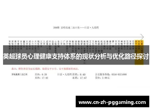 英超球员心理健康支持体系的现状分析与优化路径探讨 英超球员心理健康支持体系的现状分析与优化路径探讨